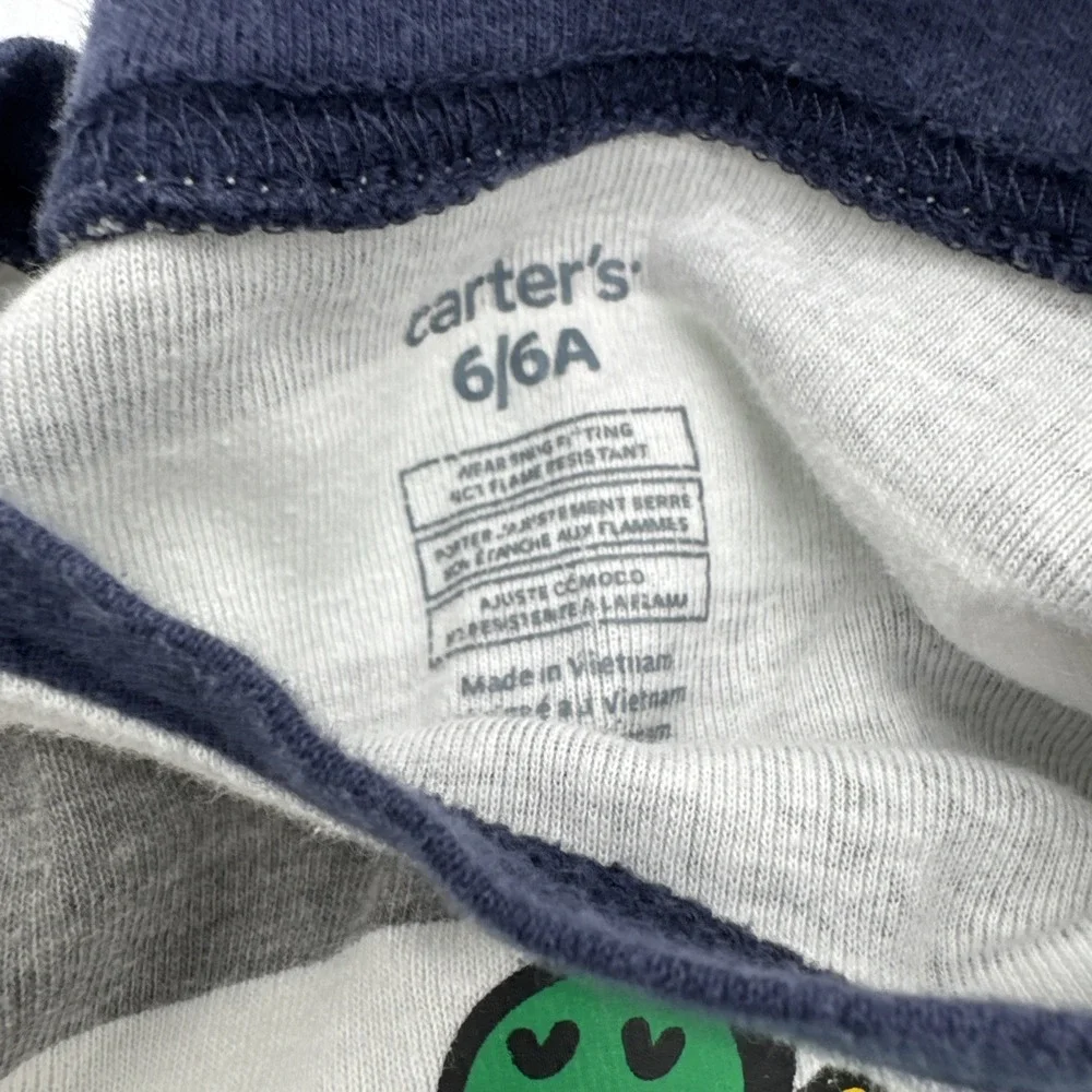 Carter's Guac Star Pajama Set Boy Short Sleeve Shorts Size 6/6A Taco Lover